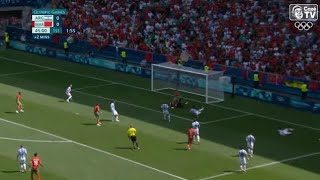 Argentina Vs Morocco U23 Highlights 2 2 Goals  Paris Olympics 2024 Gemes  ArgvsMrco Highlights [upl. by Nove139]