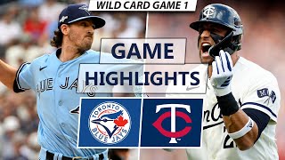 Toronto Blue Jays vs Minnesota Twins Highlights  Wild Card Game 1 [upl. by Snapp649]