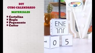 Aprende a crear un cubo calendario [upl. by Rosanna]