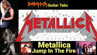 Jump In The Fire  Metallica  Guitar  Bass TABS Lesson [upl. by Atinreb]