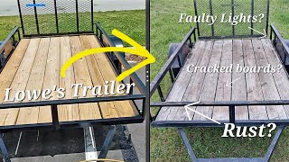 Lowes Carry On utility trailer durability review [upl. by Lozar]