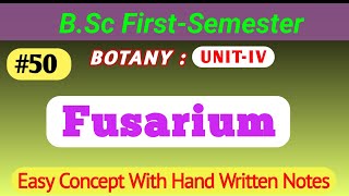 Fusarium  Deuteromycotina  General Characteristics Life Cycle fusarium deuteromycotina fungi [upl. by Halladba127]