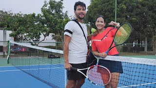 TÊNIS AO VIVO🔴 TREINAMENTO BLEN E CAROL🎾 [upl. by Mendie]