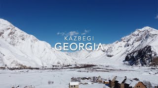 WINTER WONDERLAND  Kazbegi  Georgian  DJI  MAVIC MINI [upl. by Enyawad]