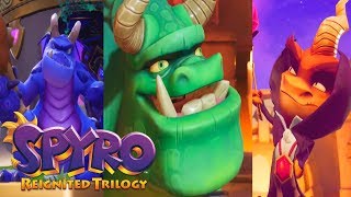 Spyro Reignited Trilogy  All Spyro 2 Riptos Rage Bosses [upl. by Raleigh932]