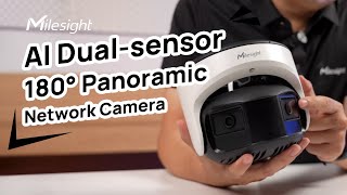 Introducing Milesight AI Dualsensor 180° Panoramic Camera [upl. by Dnalerb773]