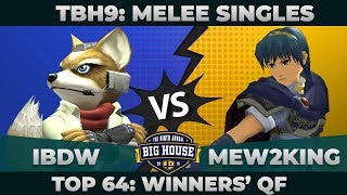 iBDW vs Mew2King  Top 64 Winners Quarterfinals Melee Singles  TBH9  Fox vs Marth [upl. by Anitahs378]