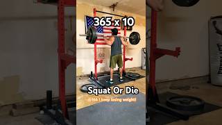 Squat 365 lbs x 10 Beltless  166 [upl. by Arukas]