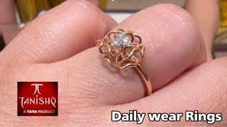 Tanishq Light Weight Diamond Finger Ring Designs With PriceDaily Were Ringswomen Finger RingDeeya [upl. by Labotsirhc]