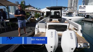 SCHAEFER V33  Walk Through at Miami Boat Show 2022  The Boat Show [upl. by Yenaffit]