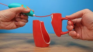 ¿Se puede REPARAR una TAZA ROTA con un BOLÍGRAFO 3D 3Doodler Start Plus [upl. by Yup380]