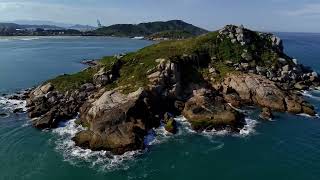 Ilha Santana de Fora  Praia da Vila  Imbituba  Drone Potensic Atom [upl. by Bluma]