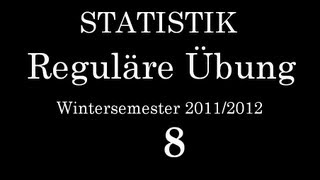 StatistikÜbung am 13 01 2012 8 Übung [upl. by Lati]