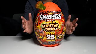 Zuru Smashers Series 4 Mega Light Up Dino Unboxing and Review [upl. by Patsy]