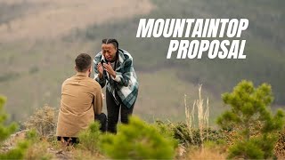 WERE ENGAGED 💍 Our Mountaintop Proposal Video [upl. by Enrahs125]