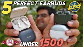 5 Best Earbuds Under 1500 in India 2024 Perfect Earbuds ⚡⚡ Top 5 TWS Under 1500 ⚡⚡ [upl. by Ahsinom]