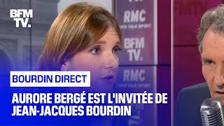 Aurore Bergé face à JeanJacques Bourdin en direct [upl. by Ronoel]