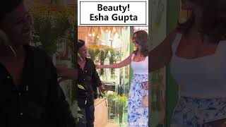 Esha Gupta Spotted Actress Turns Heads with Her Chic Ensemble Video [upl. by Roseann]