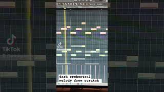 Dark orchestral melody from scratch flstudio producer minkmade [upl. by Eustache55]