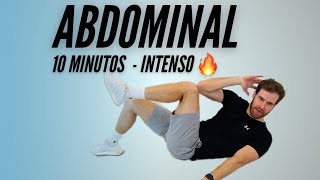 TREINO DE ABDOMINAIS DE 10 MINUTOS Em casa [upl. by Nahgaem809]