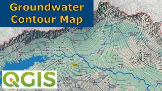 QGIS How to create a groundwater contour map using the Thin Plate Spline TPS Interpolation [upl. by Zweig597]