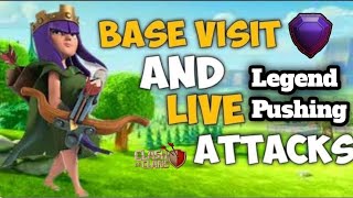 Live Base Visiting  Legend Pushing Clash Of Clan shortslivecoclive [upl. by Niriam]