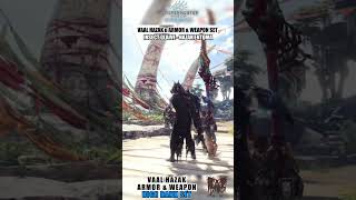 Vaal Hazak Alpha Armor amp Weapon Set  MHW Iceborne monsterhunter vaalhazak armor showcase [upl. by Carissa]