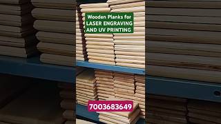 WOODEN PLANKS for LASER ENGRAVING AND UV PRINTING woodenart laserengraving laserworks [upl. by Llacam]