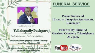 Prayer Service  Yellakapally Pushparaj  192024  10 am  Janapriya Apartments  Ramnagar [upl. by Narcissus]