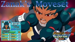 Zanarks Moveset In Inazuma Eleven Go Strikers 2013 [upl. by Kentigera]