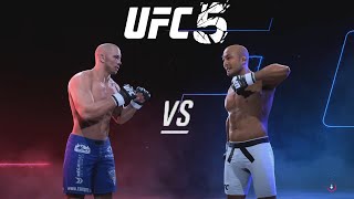 Georges StPierre vs BJ Penn  CPU vs CPU  UFC 5 [upl. by Leahcym]