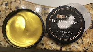 Vanelc 24k Gold Eye Mask Review [upl. by Baumann]