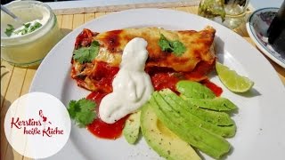 Kerstins heiße Küche  Enchiladas mit Huhn und Bohnenmus Rezept [upl. by Aikaz340]