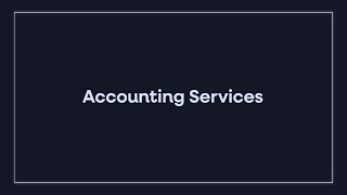 Accounting Services [upl. by Skiest202]