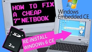 How To  Fix a 7quot Mini Netbook Smartbook by ReInstalling Windows CE 60  Device Tour [upl. by Genvieve]