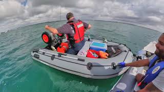 Nice bass hayling island fishing on inflatable boat [upl. by Christa]