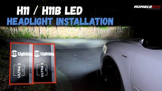 H11  H11B LED Ultra 20 GTR Lighting Headlight Installation [upl. by Yecram]