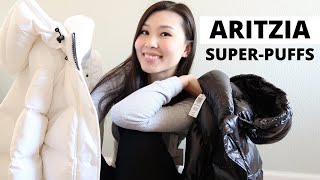 ARITZIA TNA SUPER PUFF REVIEW REGULAR vs SHORTY  WINTER 2020 ❄️ [upl. by Forta956]