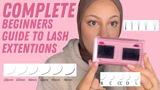 LASH EXTENSIONS BEGINNERS GUIDE Ep1 Curls Diameters ampVolume Safety Very Detailed [upl. by Ez]