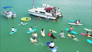 Colton Rowlett Paddle out service [upl. by Namyac]