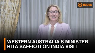 Western Australias Minister for Transport and Tourism Rita Saffioti on India Visit [upl. by Nylireg446]