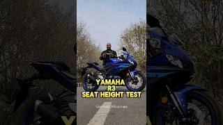 Yamaha R3 Seat Height Test 🤔 shorts yamaha r3 viral trending vlog [upl. by Aldarcie588]