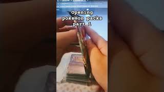 Opening pokemon packs part 1 [upl. by Georgetta]