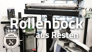 Stahl Rollenbock für Metallbandsäge  Eigenbau aus Resten [upl. by Amri]