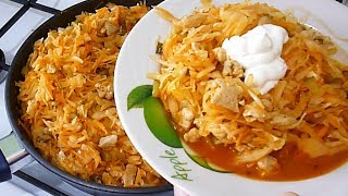 Тушеная КАПУСТА С МЯСОМ Простое и вкусное блюдо [upl. by Nabal360]