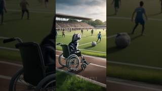 Cat wants to play football🆚A challenging storycat cute funny aicat shorts catlover [upl. by Allenod]