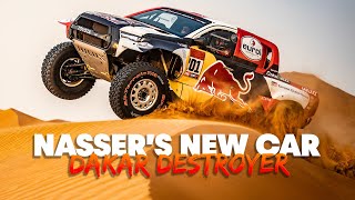 Nasser AlAttiyah Introduces His T1 Toyota Hilux Dakar Destroyer [upl. by Adym518]