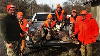 BUCK amp DOE DOWN on Opening Day of Pennsylvania Rifle Deer Season Keeping The Hunting Tradition Alive [upl. by Candyce]