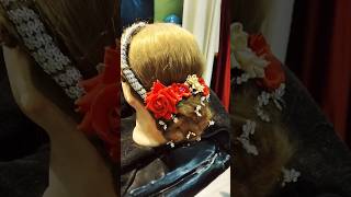 Bride band lace hair stylenicelookctcsolon and makeupstudiolucknow hairdo kaisa laga comment [upl. by Anirdnaxela]