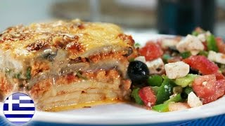 MOST FAMOUS GREEK FOOD  How To Make Moussaka [upl. by Ainnet986]